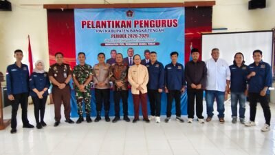 PWI Bangka Tengah Dikukuhkan, Sinergi dengan Pemda dan Digitalisasi Desa Jadi Agenda Utama