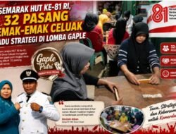 Semarak HUT ke-81 RI, 32 Pasang Emak-emak Celuak Adu Strategi di Lomba Gaple
