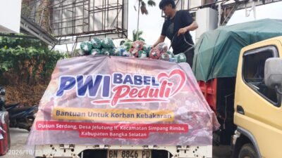 PWI Babel Siapkan Tiga Armada Logistik Angkut Bantuan ke Pengungsian Kebakaran Serdang Pagi Ini
