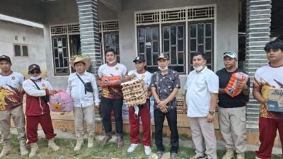 Erzaldi dan Melati Gerakkan Bantuan untuk Dusun Serdang, Kader Gerindra Turun ke Lapangan